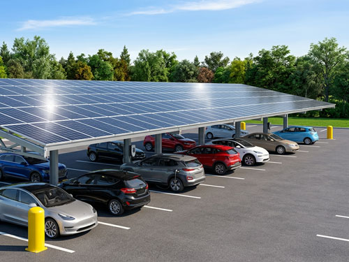 Modernes Solar-Carport System